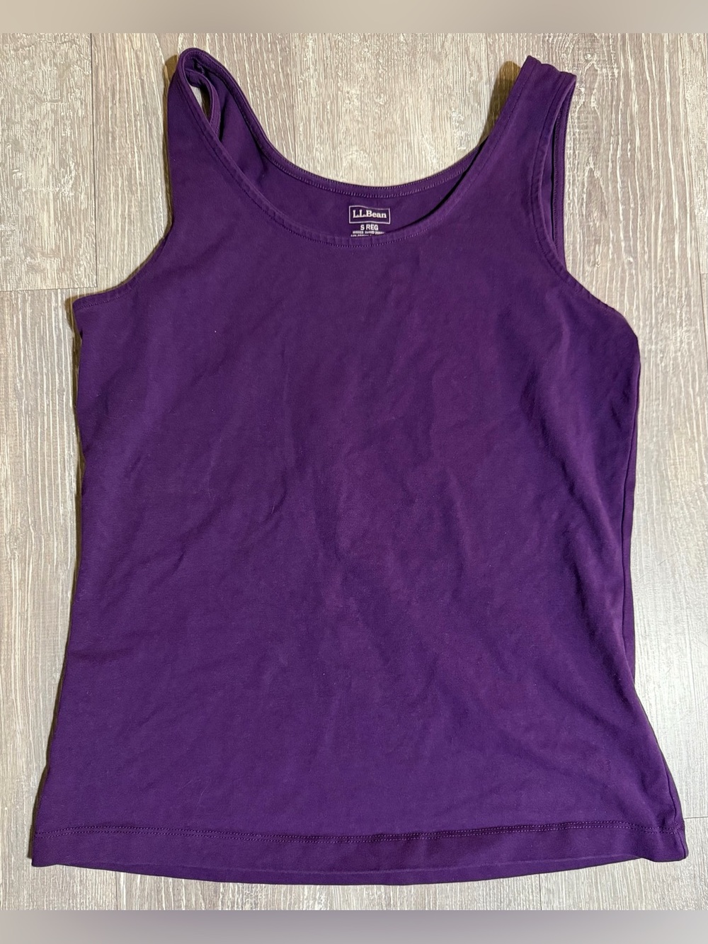 L.L. Bean Deep Purple Scoop Neck Tank